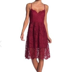 ASTR Lace A-Line Mini Dress